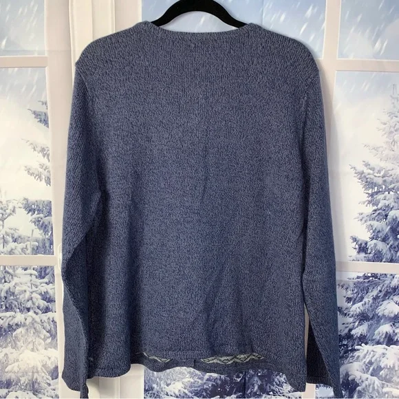 Vintage Ugly Christmas Sweater Mittens Cardigan - Picture 6 of 13